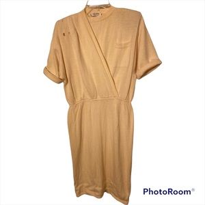 Women’s Vintage St. John For Saks Fifth Ave Oatmeal Knit Sweater Dress Size 12